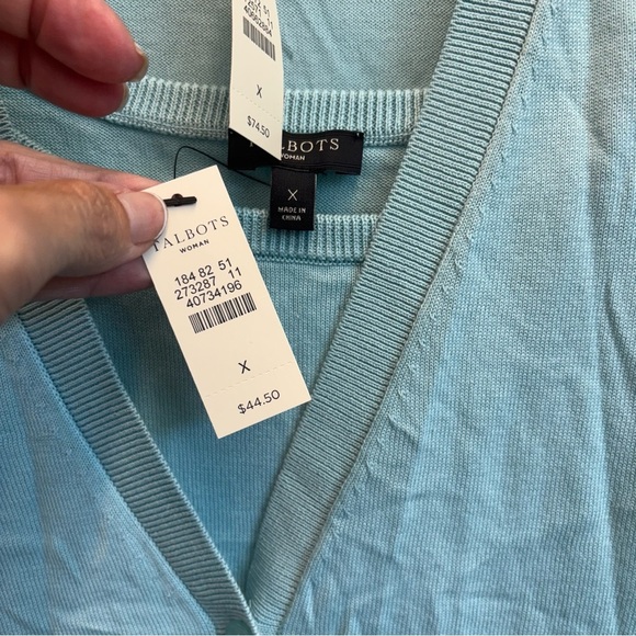 NWT Talbots Cardigan Tank Sweater Set Short Sleeve size X - Picture 5 of 14